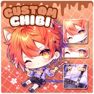 Custom Chibi Anime | Chibi Kawaii | Cute Chibi | High Quality Custom Chibi Anime Art | Chibi Couple | Original Character Anime Chibi Fanart