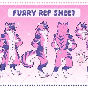 カスタムファーソナリファレンスシート、ファーリーキャラクター、ファーソナデザイン、アントロキャラクター、アバター