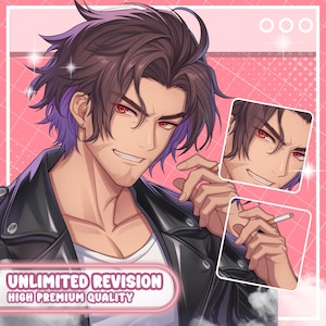 Custom Anime PFP, Character Commission, Discord PFP, Anime Art, Anime Illustration Profile Icon, Vtuber Art, PNGtuber Icon, Twitch Picture