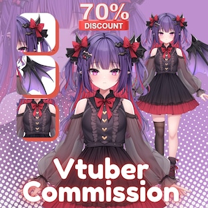 AANGEPASTE VTUBER-MODEL | Vtuber-model | Vtuber-item | Vtuber-commissie | Live2d-model | Aangepaste png-knol | Vtuber-ontwerp | Live2d-commissie