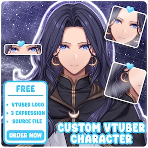 Custom VTuber Model Live2D Commission | Male & Female VTuber | Vtuber Assets | Anime Art | Vtuber Model Commission | Vtuber Model | PNGTuber