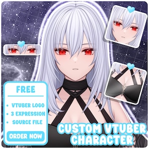 Custom VTuber Model Live2D Commission | Vtuber Model Commission | Anime Art | Vtuber Model | PNGTuber | Male & Female VTuber | Vtuber Assets