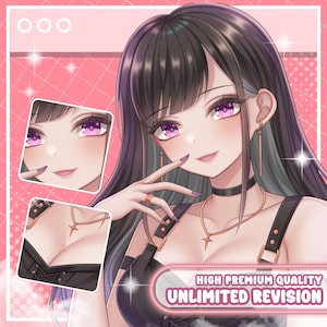 Custom Anime PFP, Twitch Picture, Character Commission, Discord PFP, Anime Art, Anime Illustration Profile Icon, Vtuber Art, PNGtuber Icon