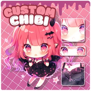 Custom Chibi Anime | Cute Chibi | High Quality Custom Chibi Anime Art | Chibi Couple | Original Character Anime Chibi Fanart | Chibi Kawaii