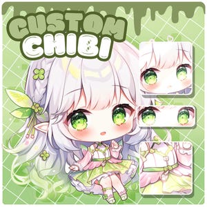 Custom Chibi Anime | High Quality Custom Chibi Anime Art | Chibi Couple | Original Character Anime Chibi Fanart | Chibi Kawaii | Cute Chibi