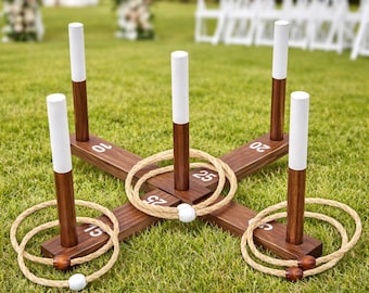 Wedding Garden Games - Wooden Ring Toss / Hoopla - Wedding Lawn Games / Party Game