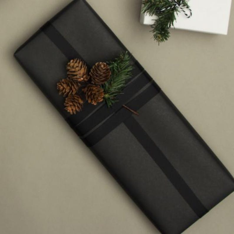 Plain Black Wrapping Paper 10m Roll (Birthday / Christmas Gift wrap) image 7
