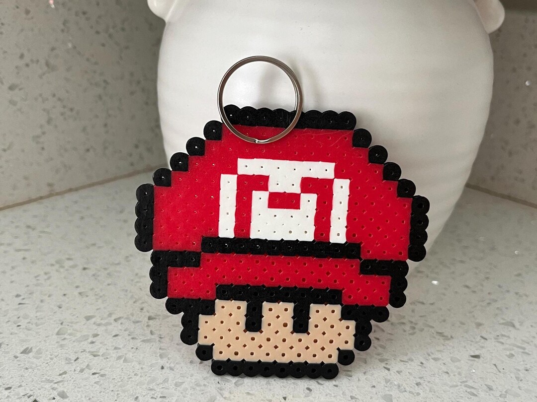 Super Mario Mushroom Keychain - Etsy