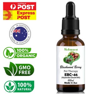 Premium Pure Organic Natürliche Kräuter Blushwood Beeren Tinktur für Haustier EBK46 100ml