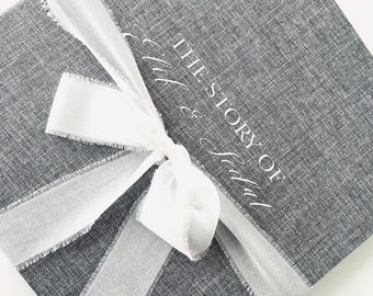 Album fotografico in lino personalizzato | Album dei ricordi | Album fotografico personalizzato | matrimonio | Fidanzamento | ufficio anagrafe | Battesimo