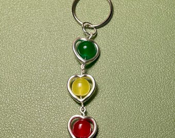 Life Series inspired hearts keychain