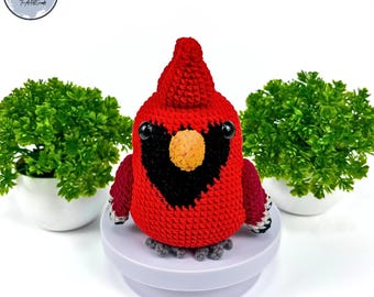 Crochet Cardinal Bird Amigurumi Pattern (PDF)