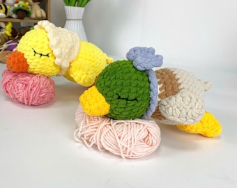Sleeping Duck Crochet Pattern Bundle: Beginner Amigurumi (PDF)