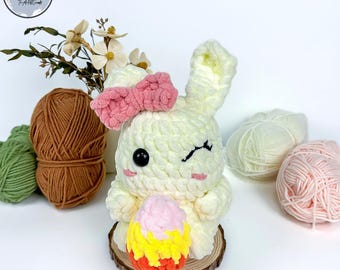 Crochet Bunny PDF Pattern, Cute Easter Amigurumi (English)