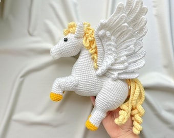 Pegasus Crochet Pattern, Amigurumi Winged Horse (PDF)
