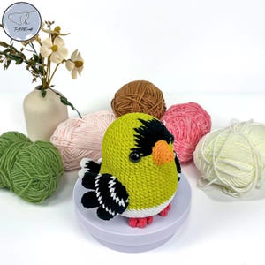Crochet Goldfinch Pattern: Amigurumi Bird (PDF Pattern)