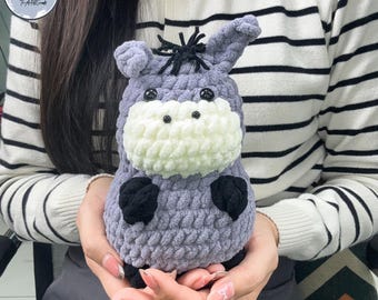 Wzór na szydełkowego osiołka: pluszowa zabawka amigurumi (wzór w formacie PDF)