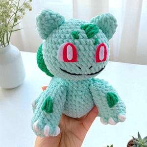 Bulbasaur Crochet Pattern PDF, Pokémon-Inspired Amigurumi Crochet Pattern  -Bulbasaur, Pikachu, Charmander, Squirtle