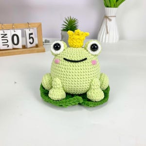 Frog Prince Crochet Pattern PDF: Amigurumi Plush Toy