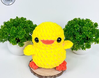 Patron amigurumi canard au crochet sans couture (téléchargement PDF)