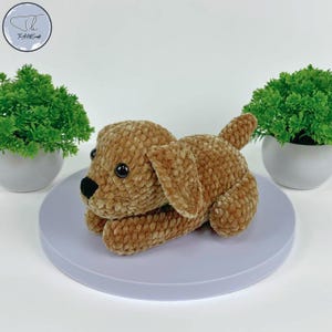 Golden Retriever Plush Crochet Pattern: Amigurumi Puppy (PDF Pattern)