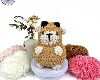 PDF gehaakt geitpatroon: amigurumi-tutorial boerderijdieren (Engels)