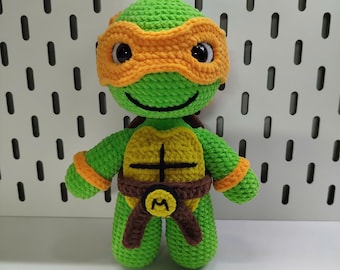 Schema all'uncinetto per tartaruga amigurumi, bambola fai da te facile per principianti (PDF)