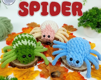 3 in 1 Spinne Häkelanleitung: Easy Amigurumi DIY (PDF)