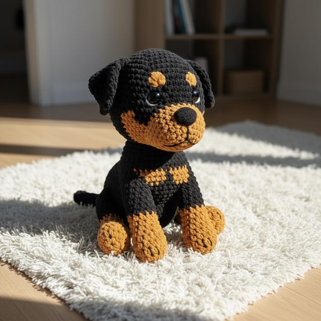 Rottweiler Crochet Pattern, Amigurumi Dog Toy (PDF Pattern - Etsy
