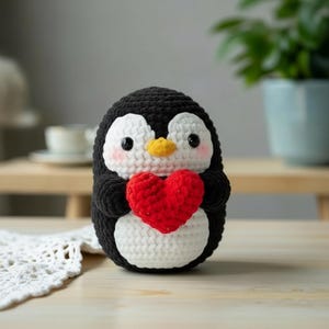 Schema per pinguino all'uncinetto, peluche amigurumi (schema in PDF)