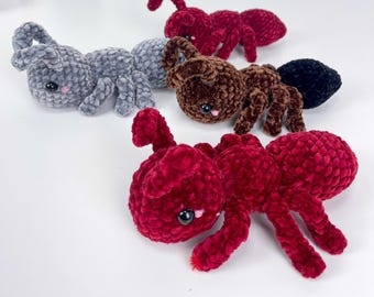 Padrão de crochê de formiga amigurumi em PDF: brinquedo de pelúcia para iniciantes