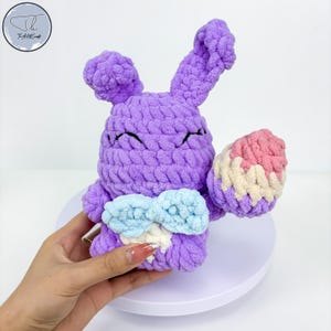 Cute Easter Bunny Crochet Pattern PDF In English, Bunny Amigurumi Crochet Pattern