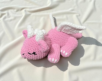 ピンク ドラゴン型 あみぐるみ スリーピードラゴンの編みぐるみ編み図（PDF電子書籍） - Etsy 日本