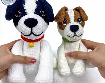 Jack Russell Terrier Crochet Pattern: Amigurumi Dog Toy (PDF Pattern)
