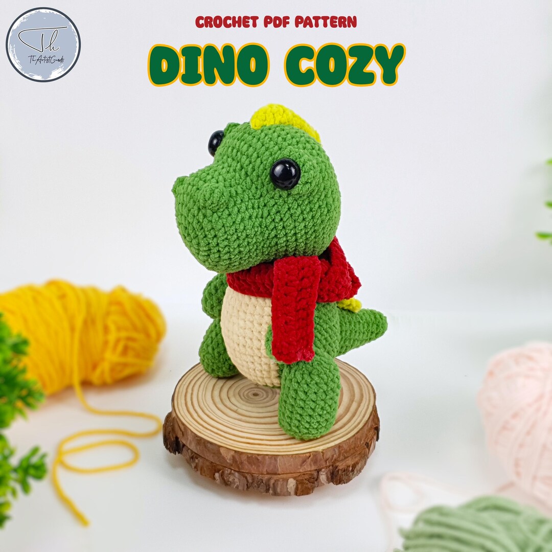 Cute Dinosaur Crochet Pattern PDF Download Amigurumi Dinosaur Pattern