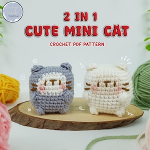 Mini Cat Crochet Pattern: Kitten Amigurumi (PDF Download)