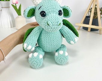 Dragon Amigurumi Crochet Pattern: Fantasy Plush Toy (PDF Pattern)