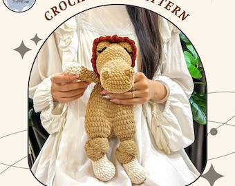 Krokodil Kuscheltier Häkelanleitung: Amigurumi Plushie Lovey (PDF-Häkelanleitung)