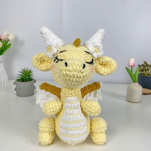Dragon Girl Crochet Pattern: Amigurumi Plush Toy (PDF Digital File)