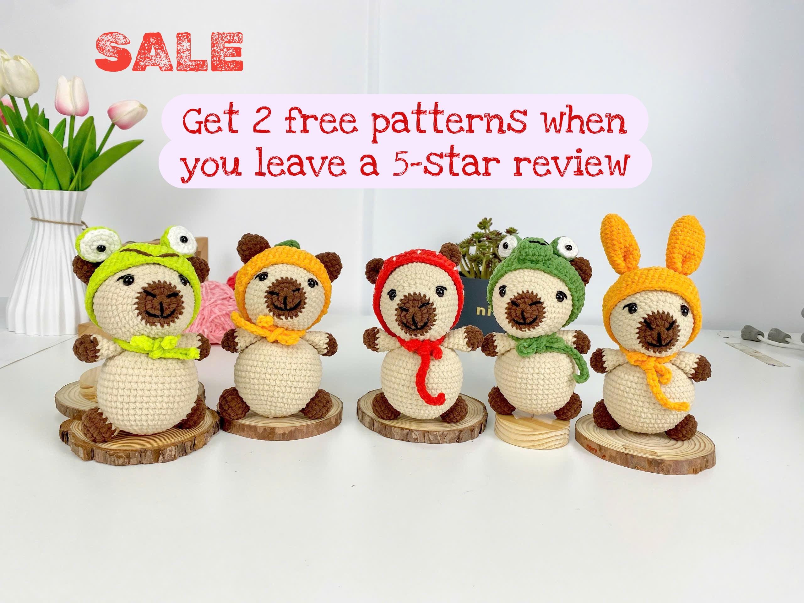 あみぐるみ　ハンドメイド　カピバラ　夏♡【オーダー商品ぱる】 あみぐるみ ハンドメイド カピバラ 夏♡【オーダー商品ぱる様専用】