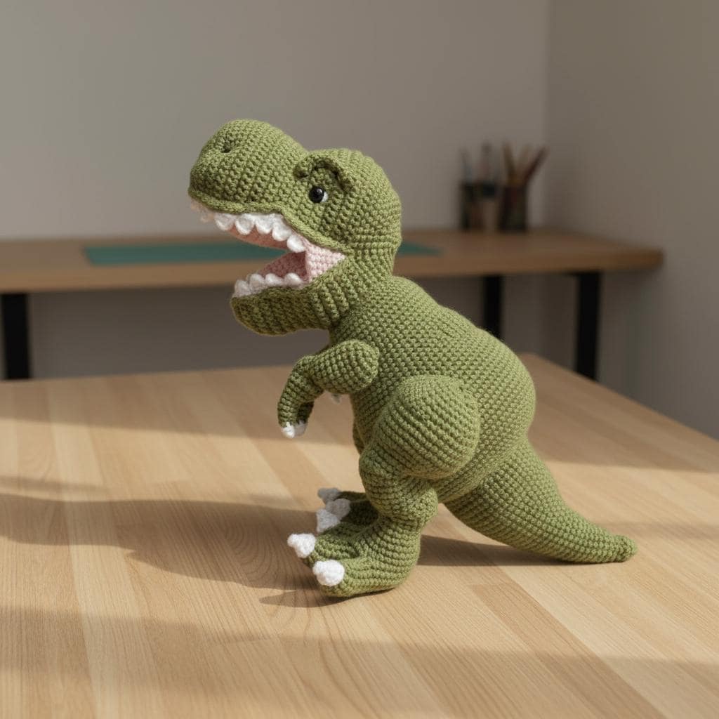 Beginner-Friendly T-Rex Crochet Pattern