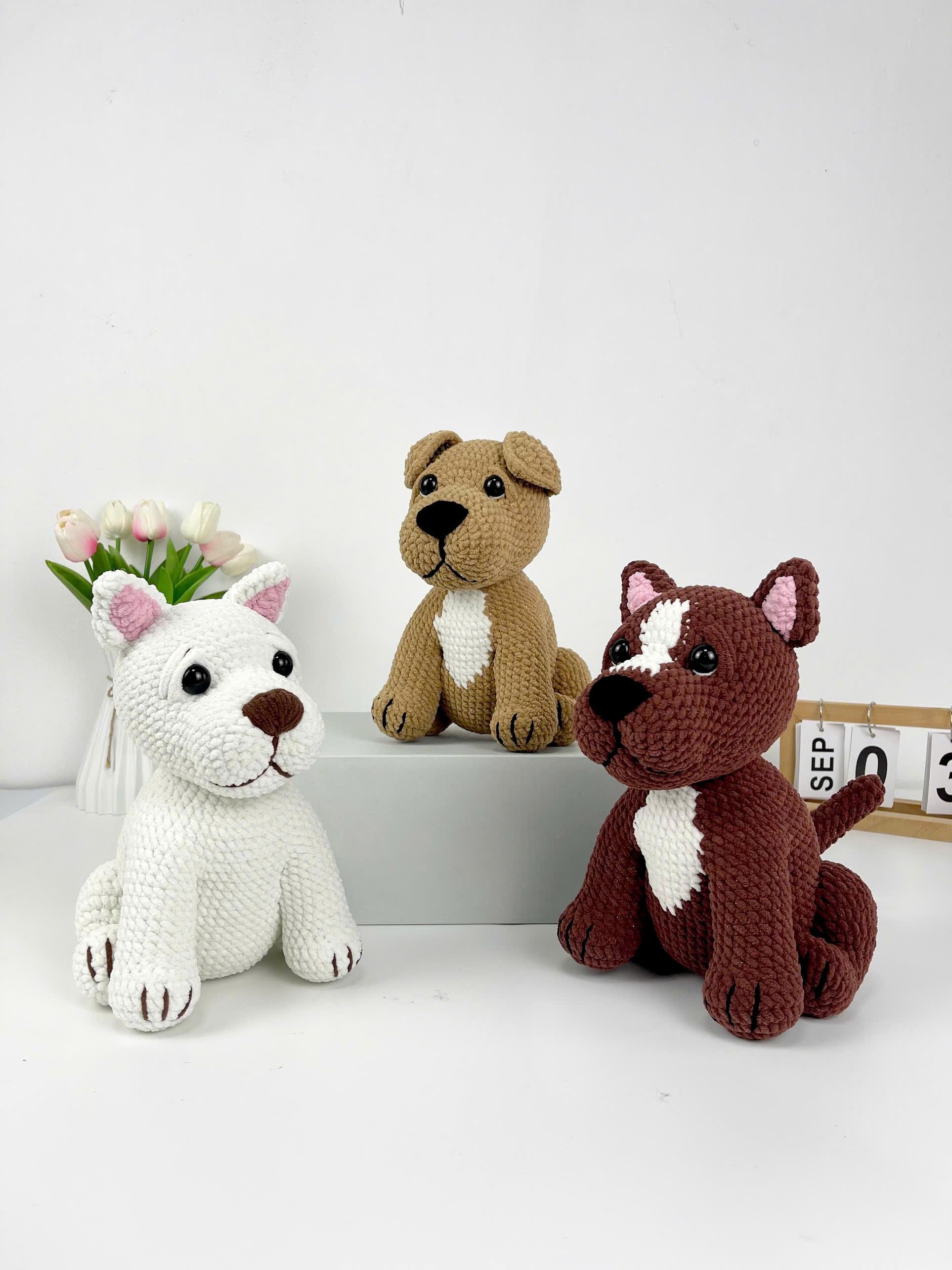 30 Pitbull Crochet Patterns for Amigurumi, Blankets, Pillows, and More 34 Pitbull Amigurumi Pattern Bundle