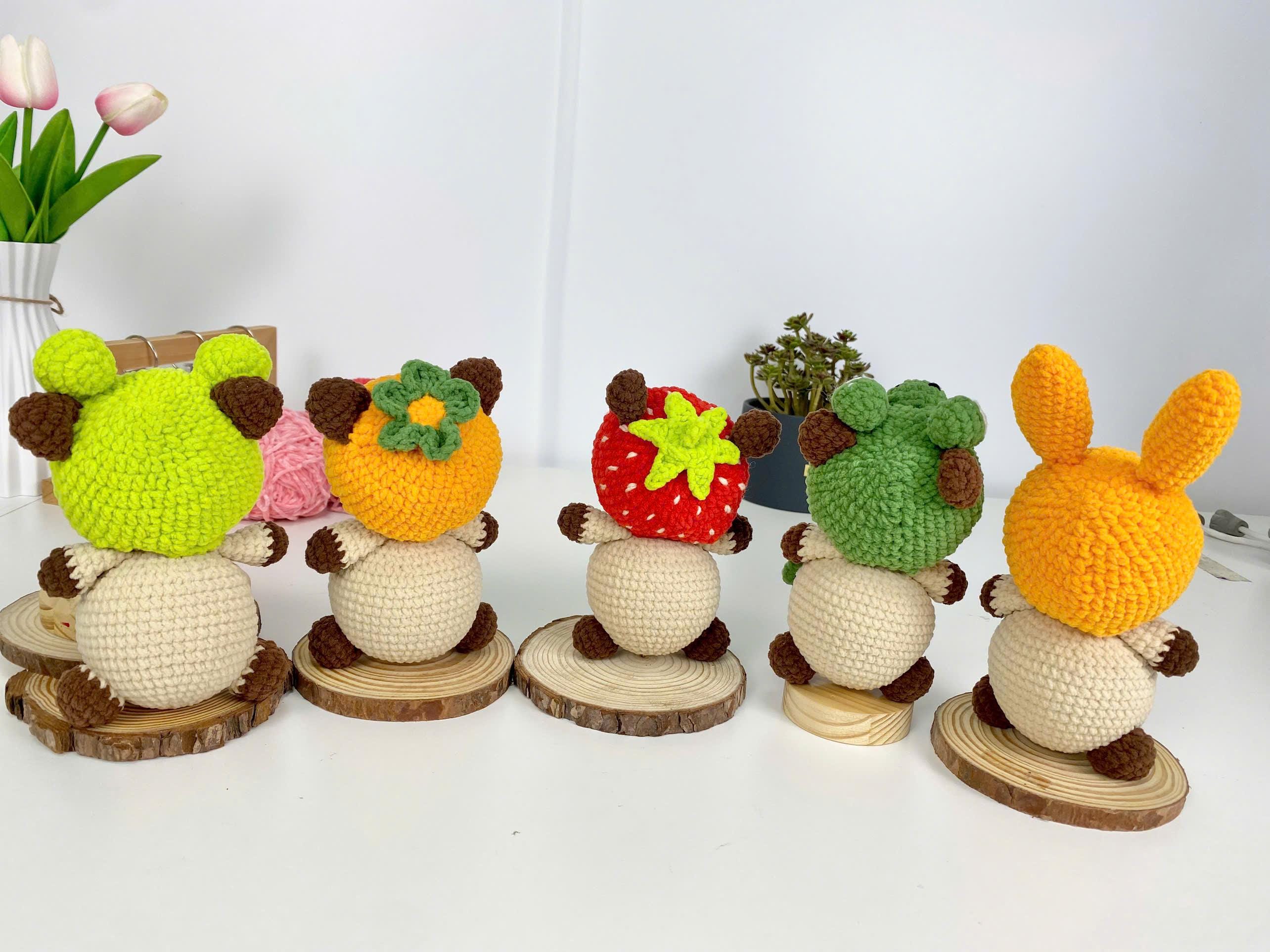 カピバラのかぎ針編みパターンPDFバンドル1つ購入で2つ無料、かわいい