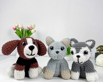 Amigurumi Häkelanleitung Hund, Welpe Plüschtier (PDF)