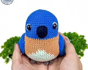 Crochet Bluebird Amigurumi Pattern (PDF Download)
