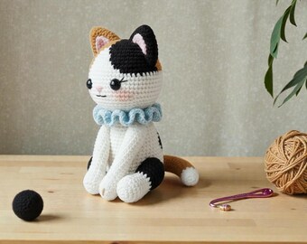 三毛猫の編み図、初心者向けあみぐるみおもちゃ（PDFパターン） - Etsy