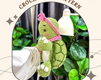 Gehäkelte Schleife Schildkröte Amigurumi Anleitung (PDF)
