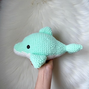 Amigurumi Dolphin Crochet Pattern: Beginner-Friendly PDF (20cm Toy Size, US Terms)