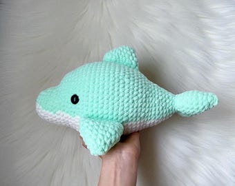 Amigurumi Dolphin Crochet Pattern: Beginner-Friendly PDF (20cm Toy Size, US Terms)