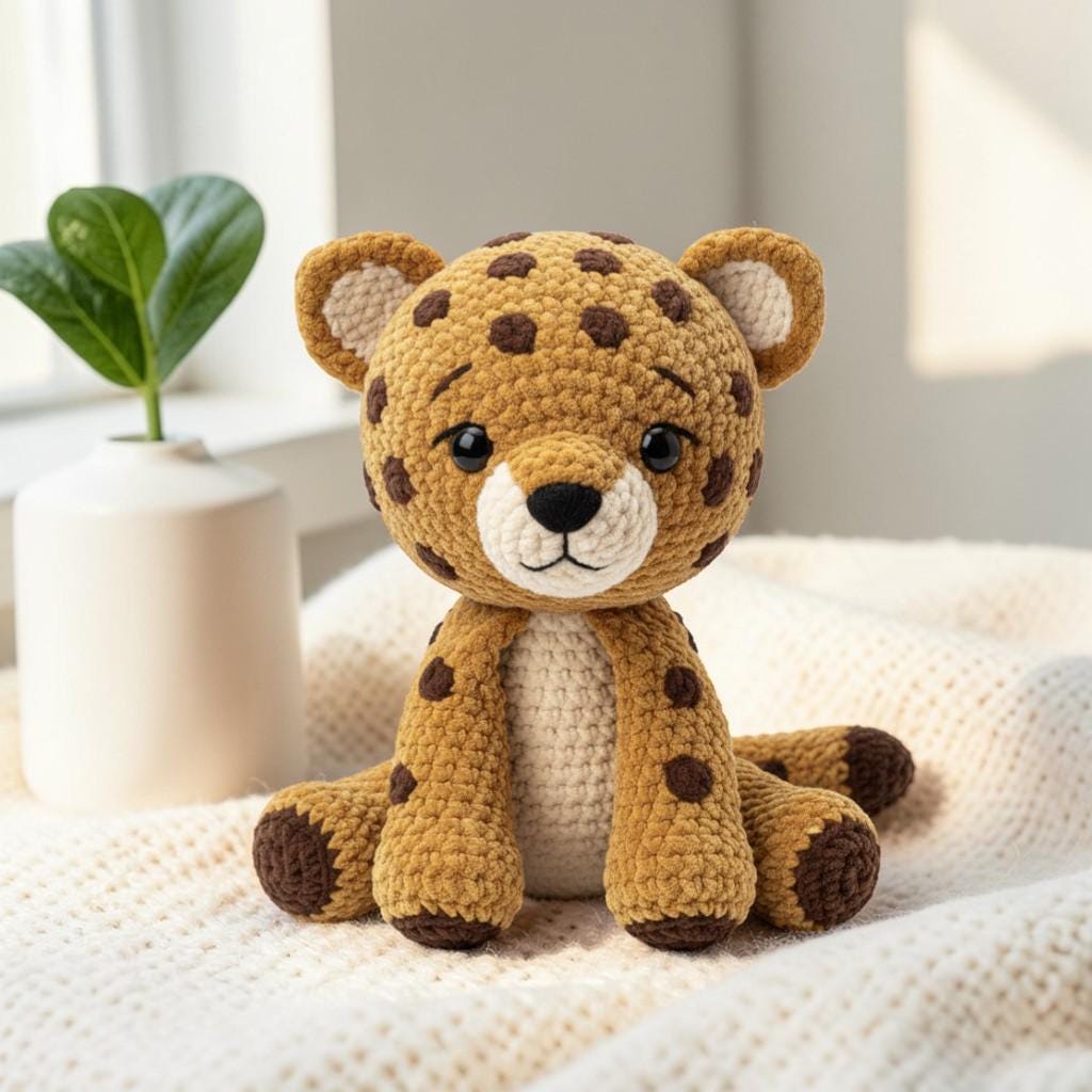 35 Endangered Animal Crochet: Leopard Crochet Patterns 20 Little Leopard Amigurumi Leopard Plush